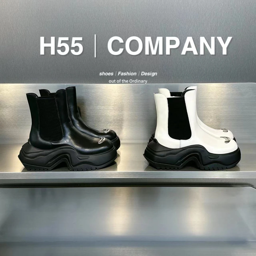 H55-伦敦雨季｜王牌弓形烟管靴25-1139【交个朋友专属】