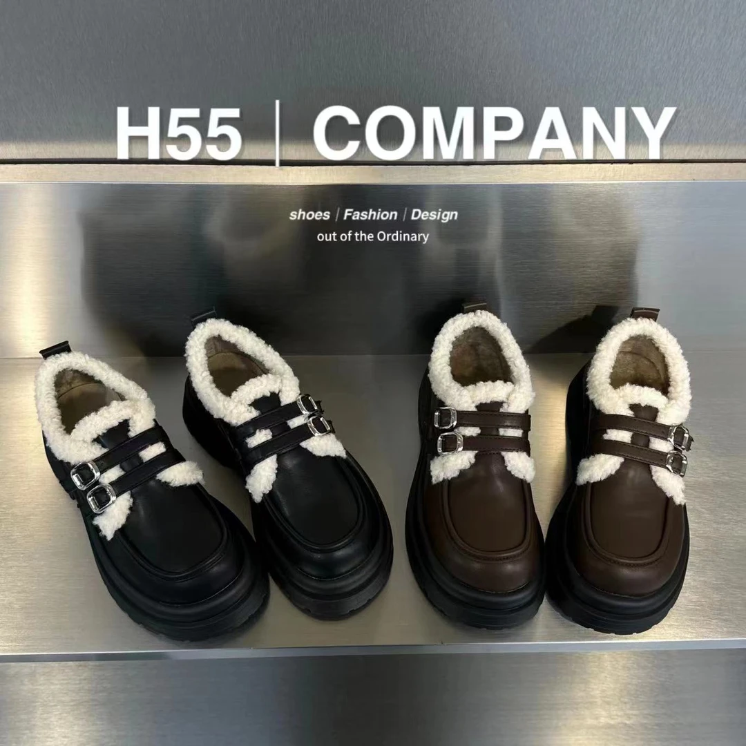 H55-哥德堡书店｜氛围感乐福鞋【200g棉】22-1317【交个朋友专属】