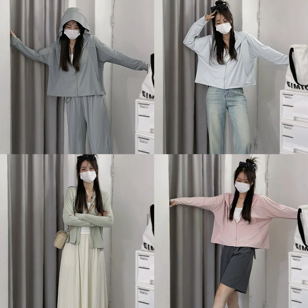 【拍一发四】【冰钛原纱】斗篷式防晒衣女防紫外线透气外套AK