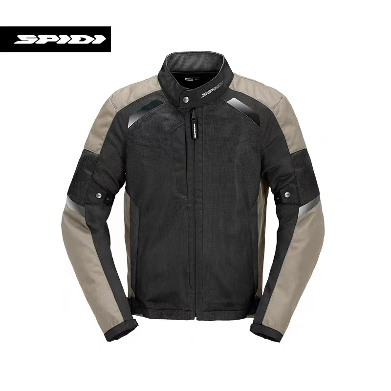 SPIDI斯必迪 泰克 摩托车骑行外套男机车夏季网眼透气防护赛车服