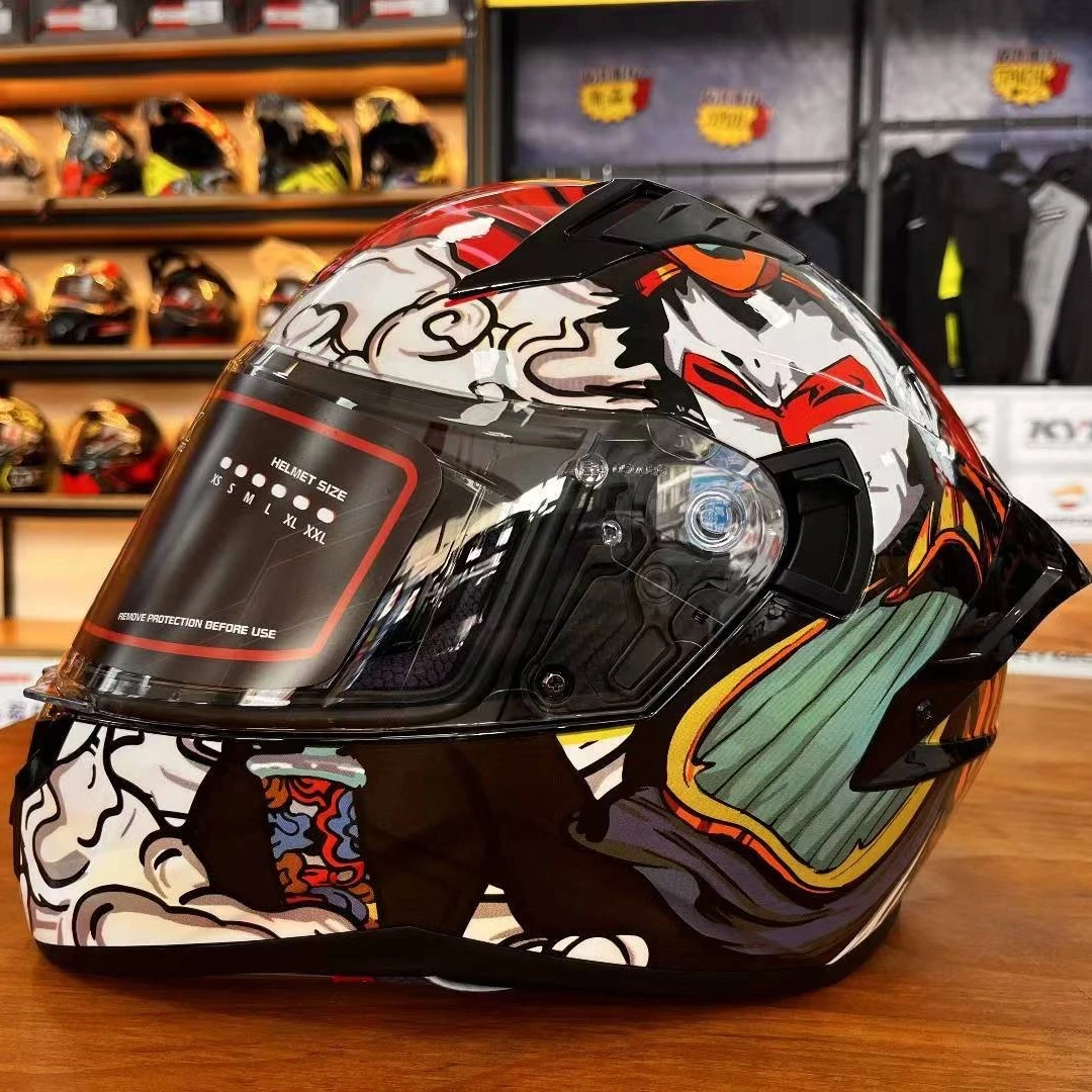 SBK头盔摩托车全盔机车半盔四季3C认证男女彩色双镜片四季通用