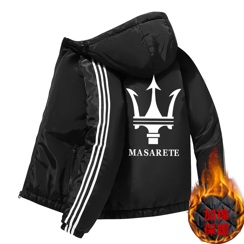 连帽男士棉服加厚保暖三杠运动棉衣情侣冬季休闲加大印花棉袄男