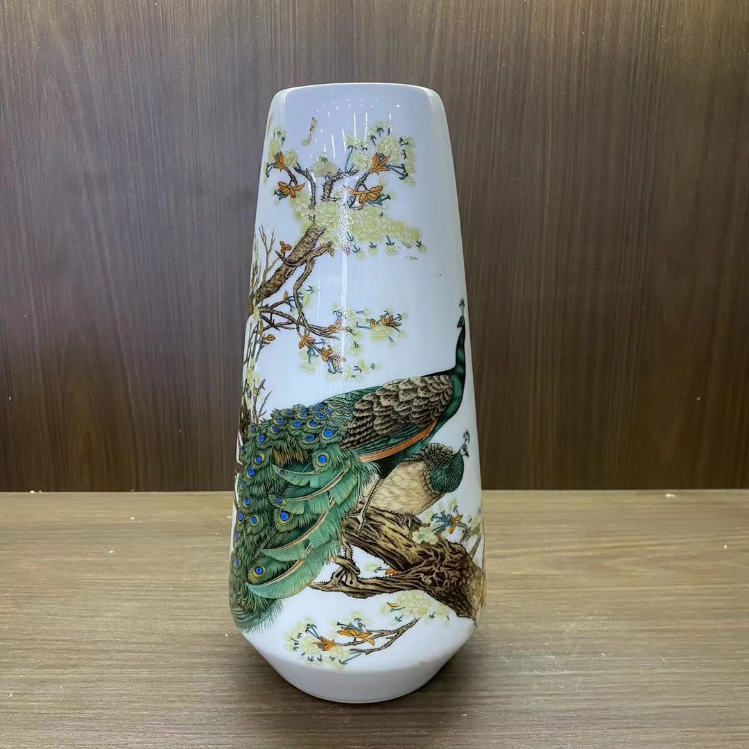 中式陶瓷高档家用客厅装饰吉祥春晖花瓶