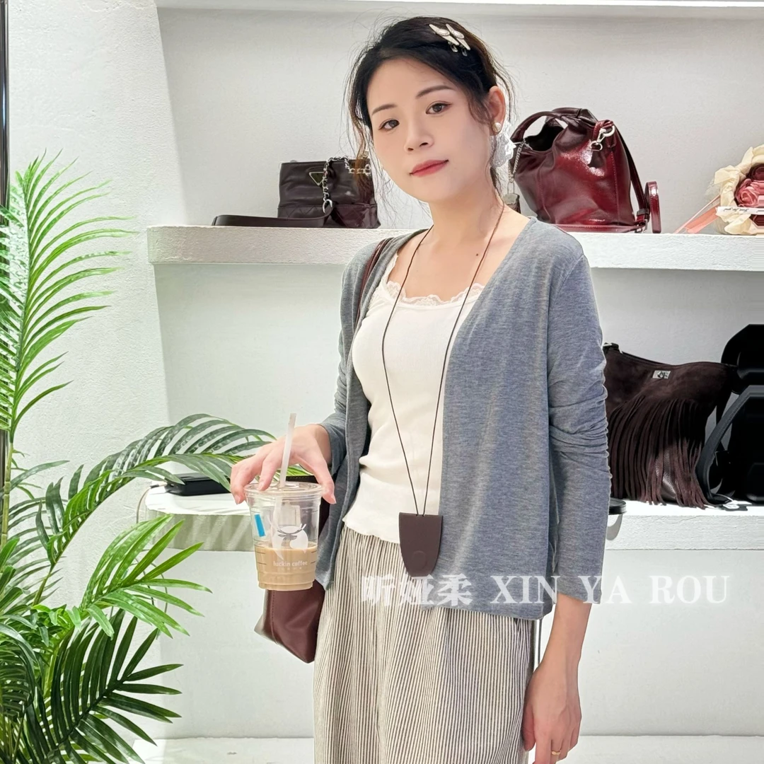 气质慵懒风流行上衣条纹裤通勤两件套韩系时尚休闲
