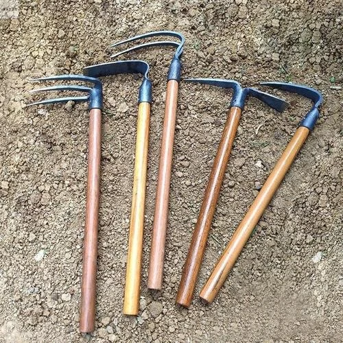 种菜锄头挖笋锄草农具挖土挖地除草家用农用耙子小型两用镐头D195