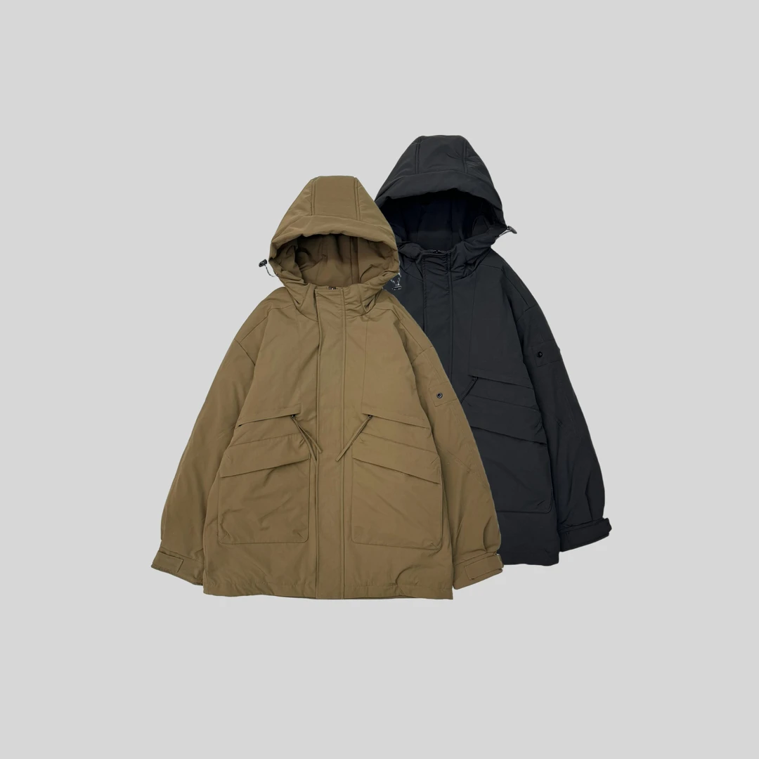 粉丝专享-新款美式潮牌中长款工装户外羽服外套2379