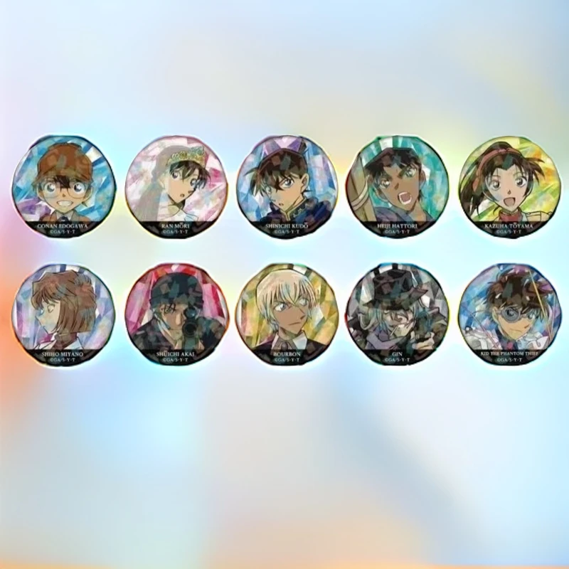 【小宁拆】名侦探柯南 镭射闪吧唧第二弹 盲盒（默认代拆）