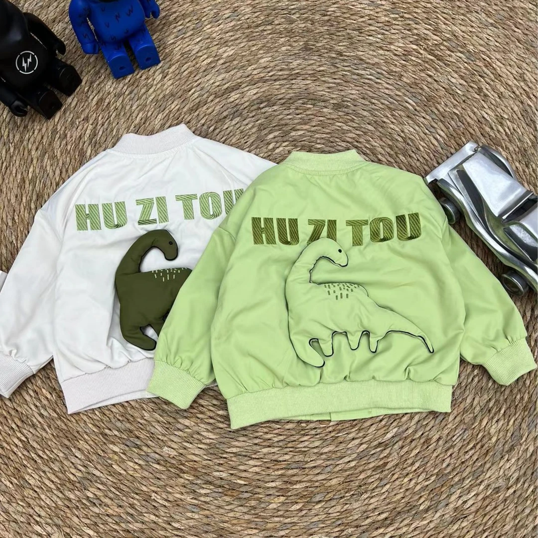 胡子头春秋男宝韩版卡通立体小腕龙夹克外套SQ1173