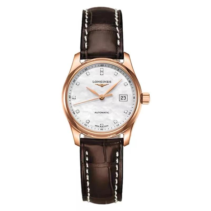 99新 Longines/浪琴 L2.128.8.87.3/名匠128实金女表/表径25.5