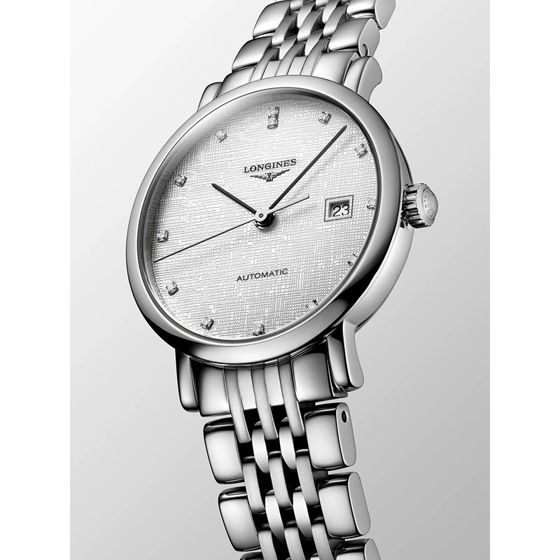99新 Longines/浪琴 L4.309.4.77.6/博雅310布纹盘原镶