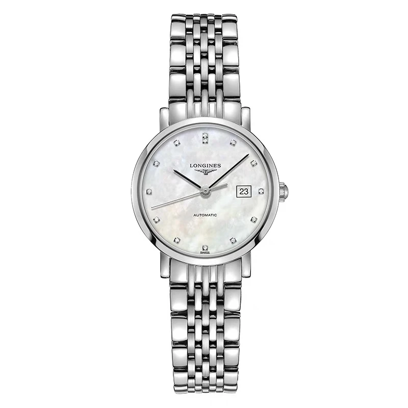 99新 Longines/浪琴 L4.309.4.87.6博雅309贝母盘原镶钻/表径25.5