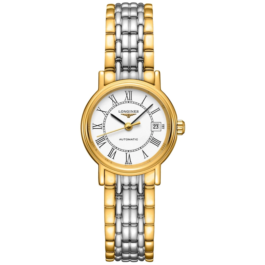 99新 Longines/浪琴 L4.321.2.11.7/优雅系列瑰丽321机械女表