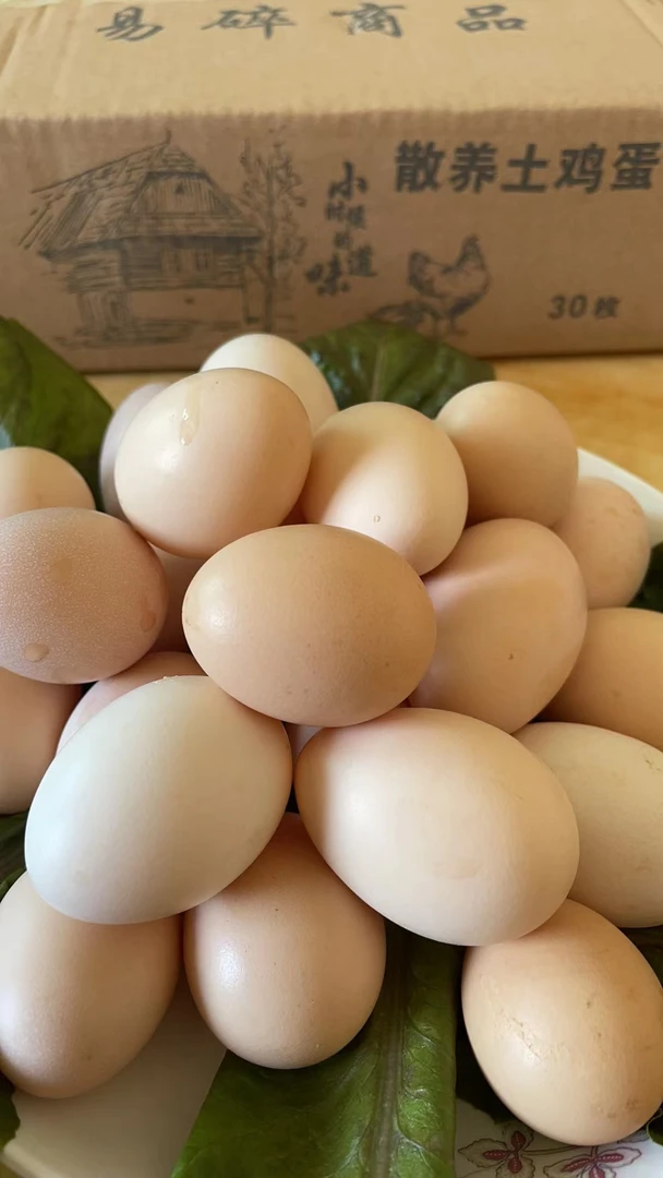 原生态食品新鲜土鸡蛋老少适宜佳品营养价值高30个土鸡蛋