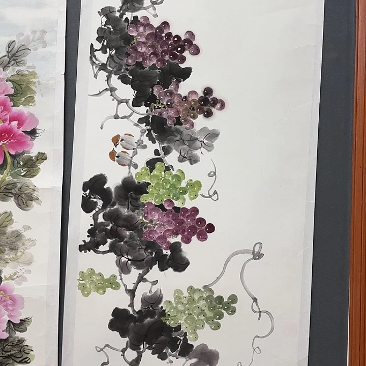 绘画快***天花鸟的翅膀是白色和