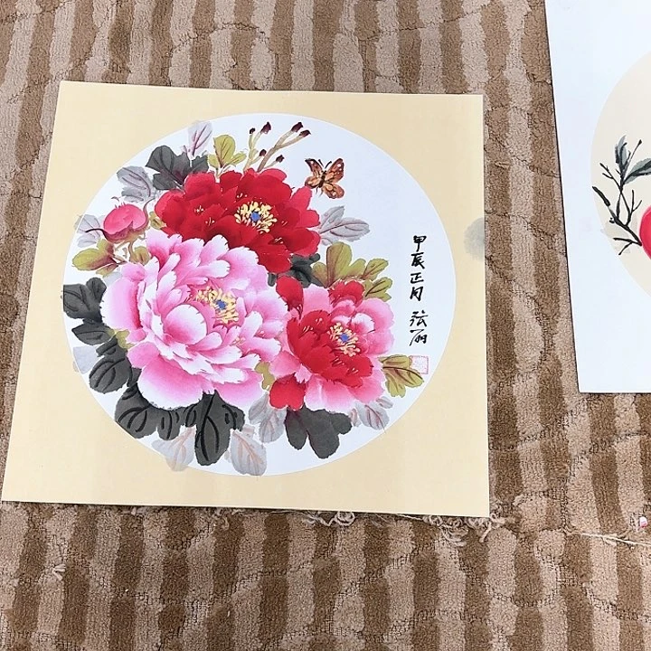 绘画花鸟的翅膀是白色和38.38
