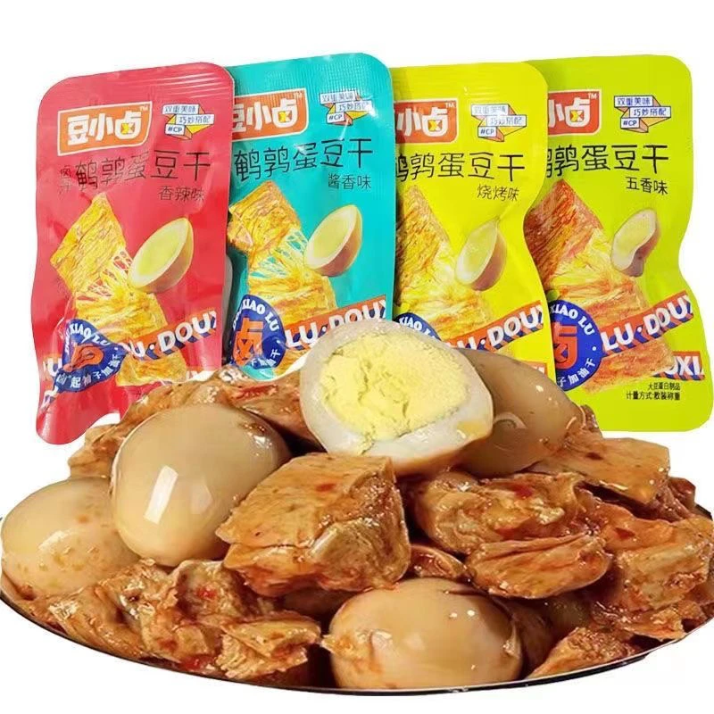 豆小卤鹌鹑蛋豆干网红休闲零食香辣烧烤口味豆腐素肉卤汁食品