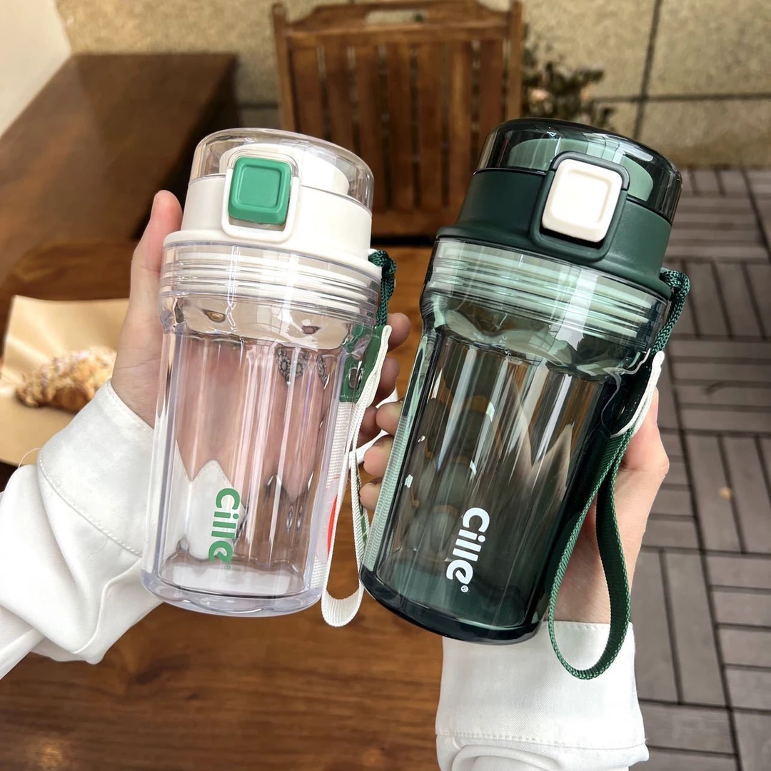 希乐咖啡杯网红高颜值女士水杯夏季塑料杯便携奶茶杯tritan杯子