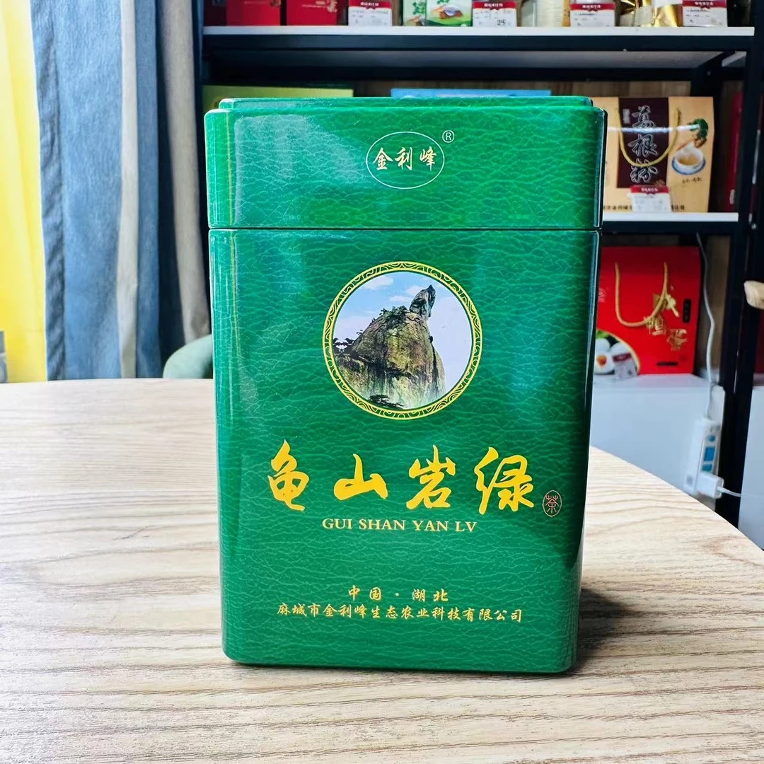 【麻城绿茶】2025年新茶金利峰 龟山岩绿100克罐装  茶叶嫩芽嫩叶