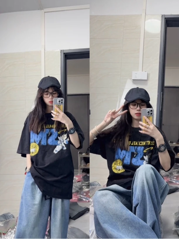 林妹妹美式宽松复古男女同款 直播间专用