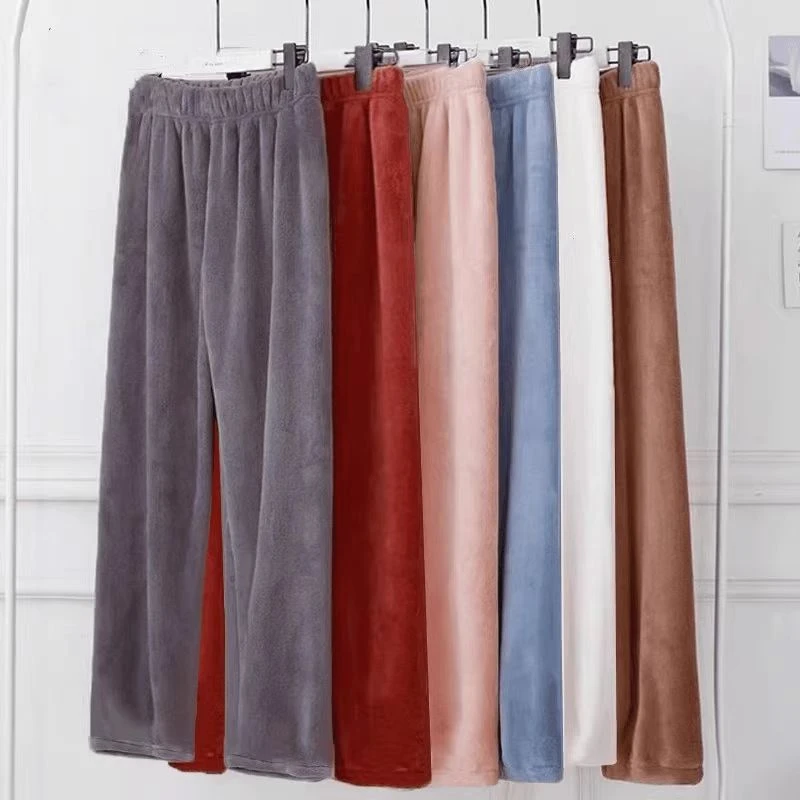 特价仙女暖暖睡裤保暖居家裤秋冬季珊瑚绒懒懒裤束脚打底裤女外穿