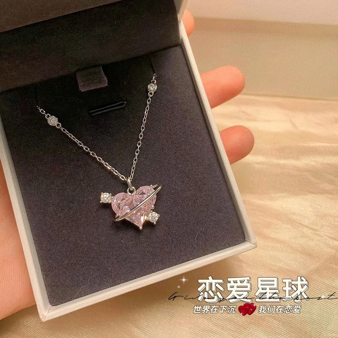 高级感少女ins梦幻超仙甜美气质轻奢精致小众仙女恋爱星球项链