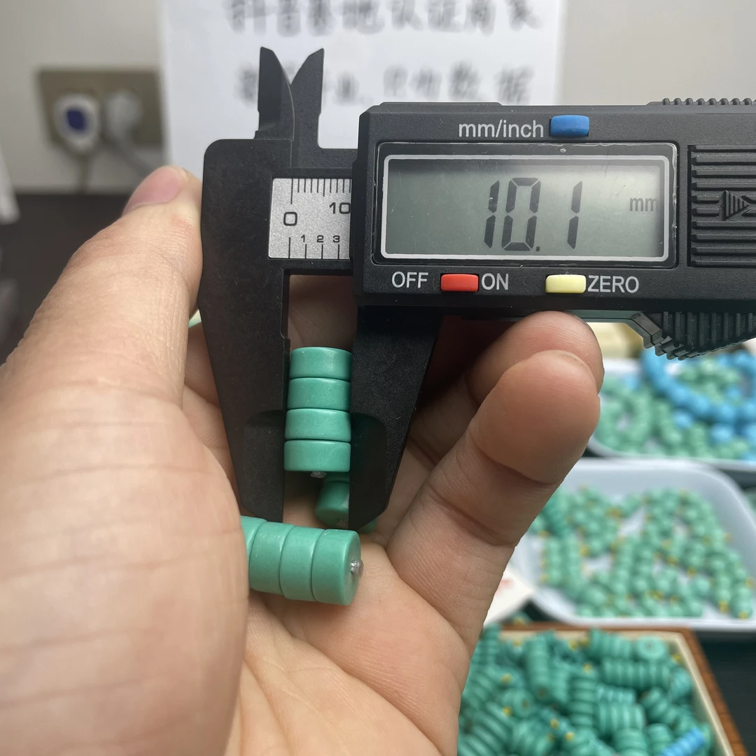 【人工处理】直切10mm隔片一条随发湖北高瓷低价处理松石