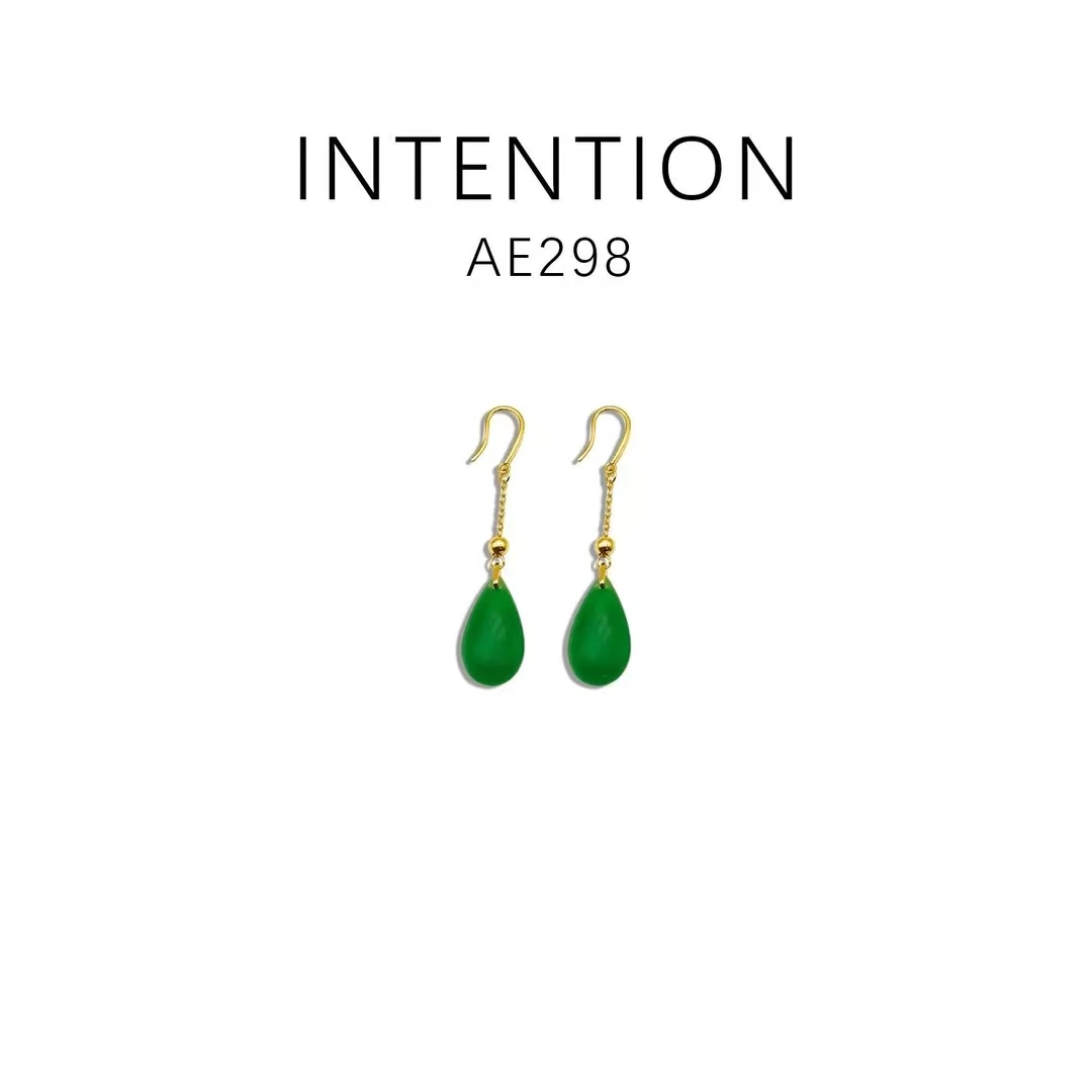 铜合金耳饰 设计师款精致雨滴耳饰～AE298