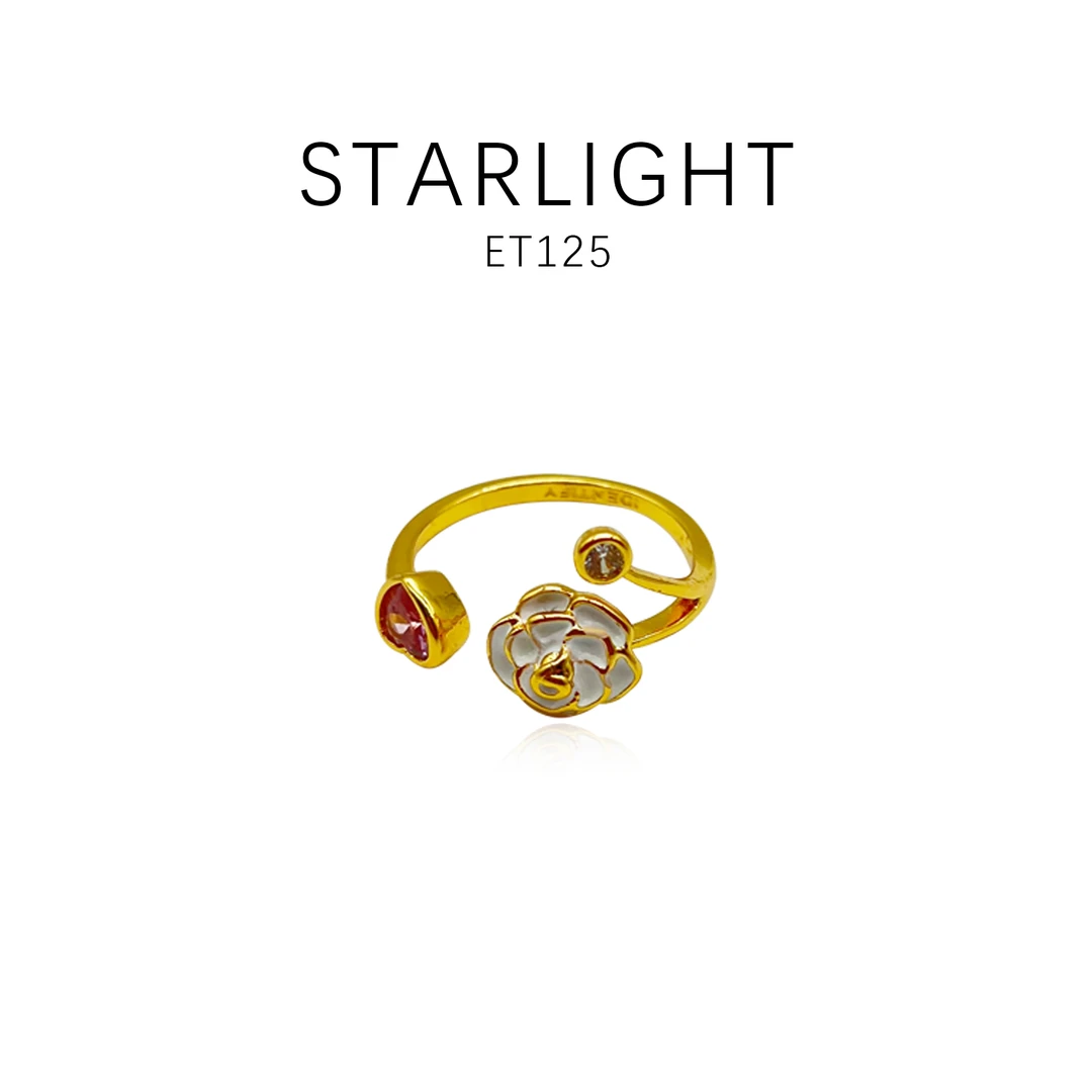 铜合金戒指 铜合金戒指 精致复古百搭简约戒指～ET125