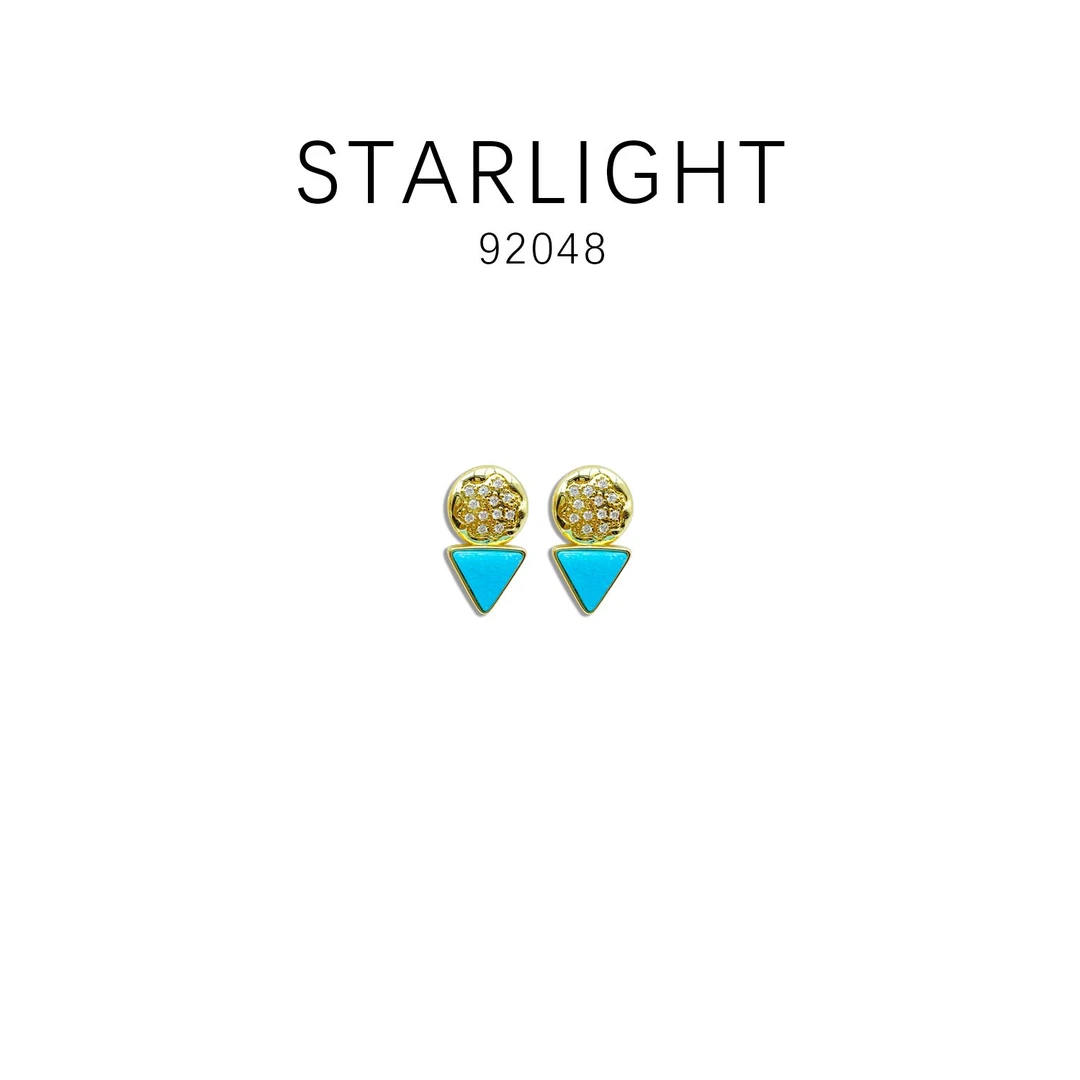 铜合金耳饰 铜合金耳饰 设计师高级百搭款耳饰~ 92048