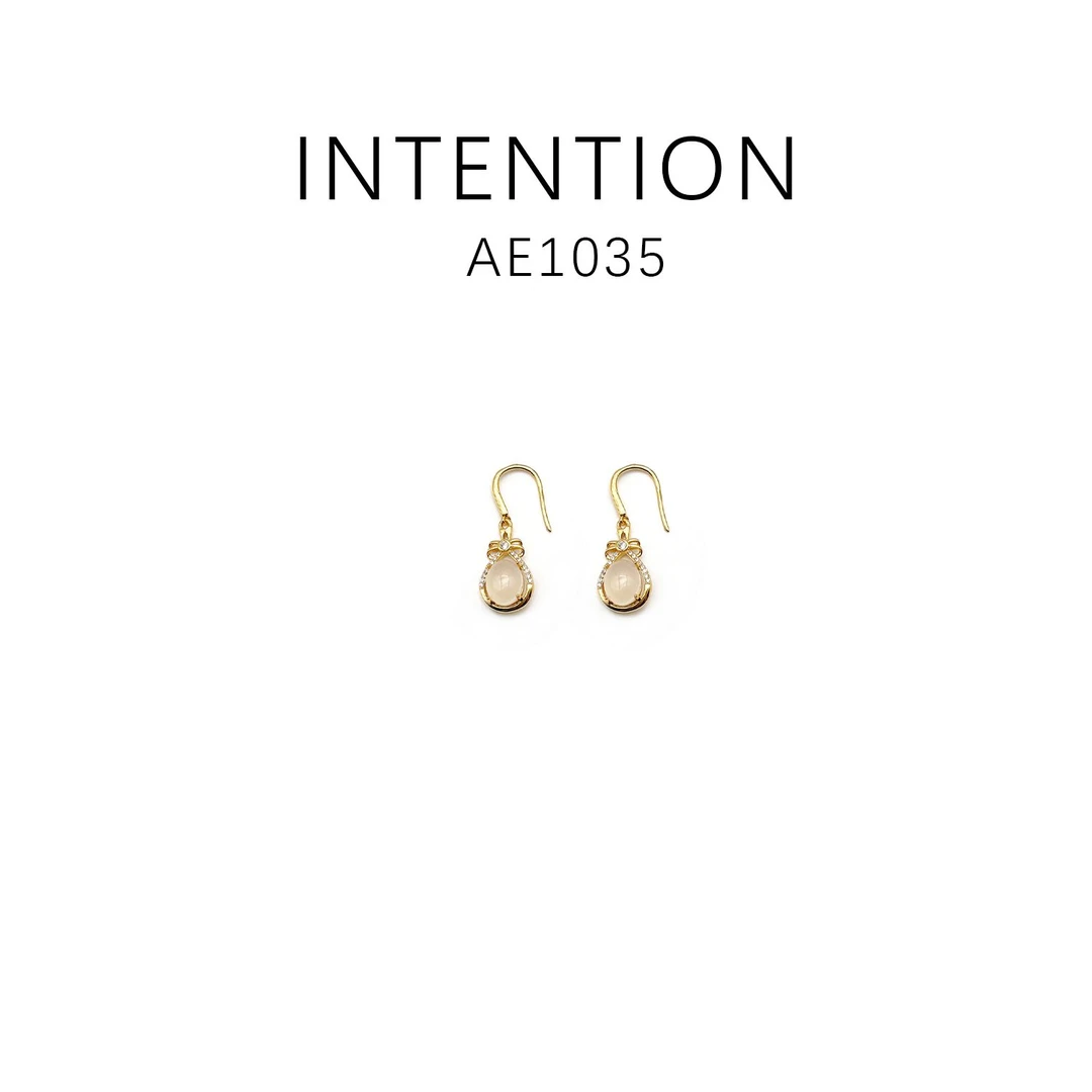 铜合金耳饰 设计款百搭简约经典时尚耳饰~AE1035