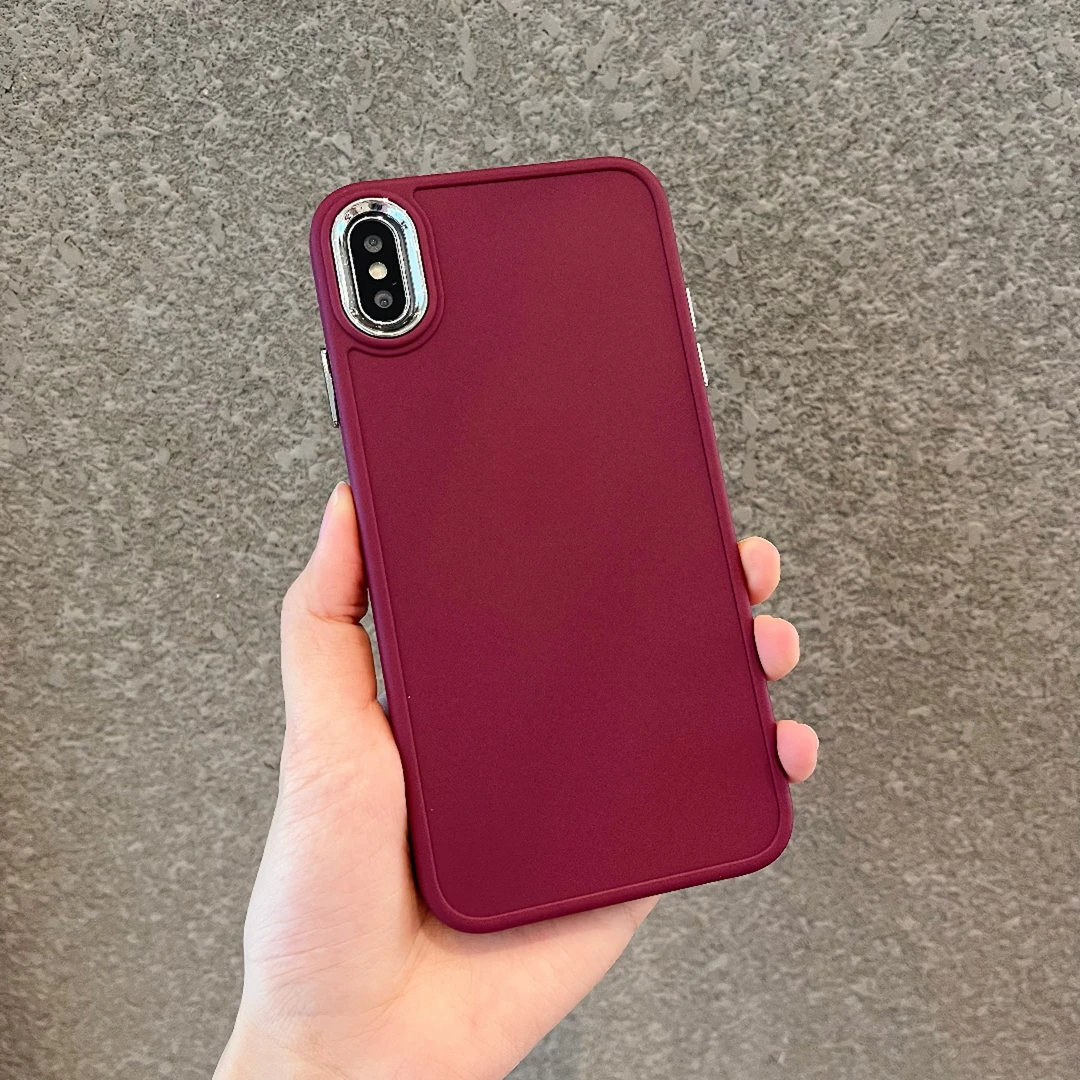 苹果xsmax手机壳新款iPhone7软壳8直边x/xs/sr保护套7p七八se2潮