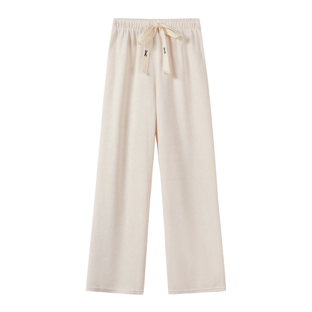 马克华菲时尚气质显瘦女装直筒休闲裤垂感长裤 F31037A005