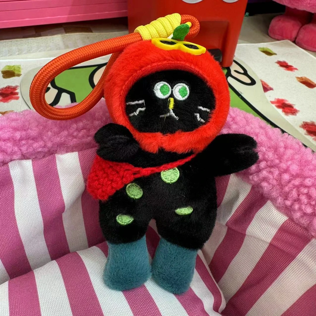 家居潮玩黑猫公仔钥匙扣