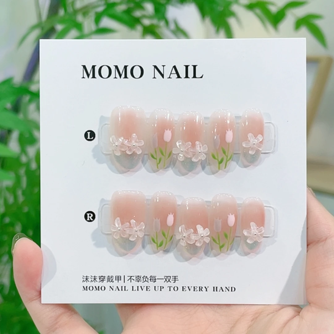【仲夏之梦】纯手工穿戴美甲~千浔手工穿戴甲美拉德钻