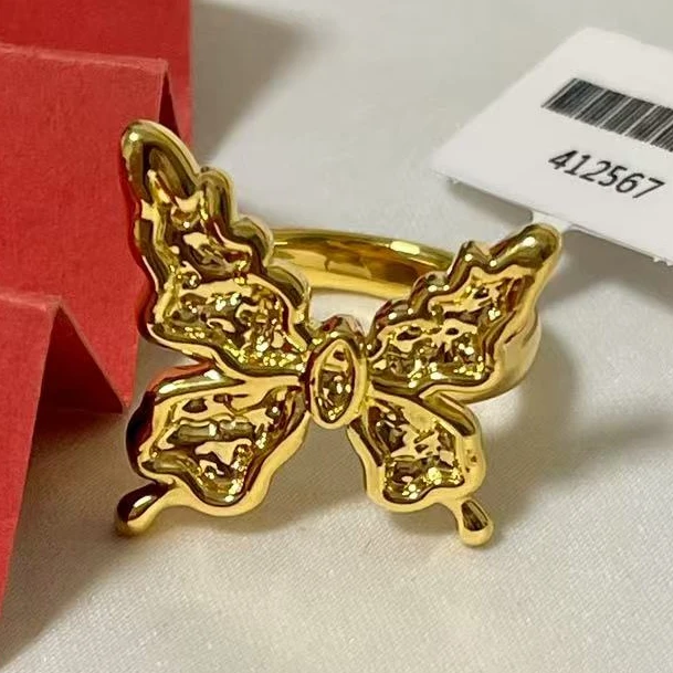 【小鹏黄金】足金999大蝴蝶5D工艺戒指