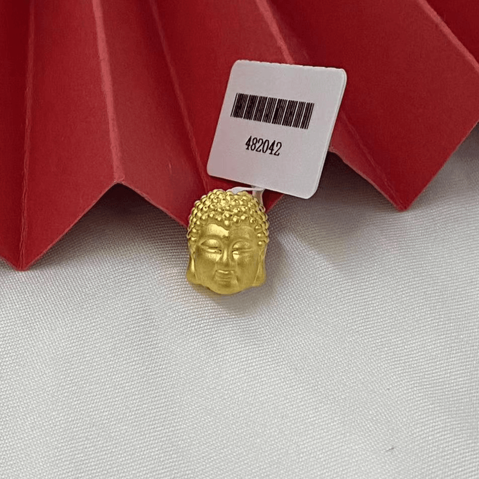【小鹏黄金】 足金999胖头佛吊坠0.98