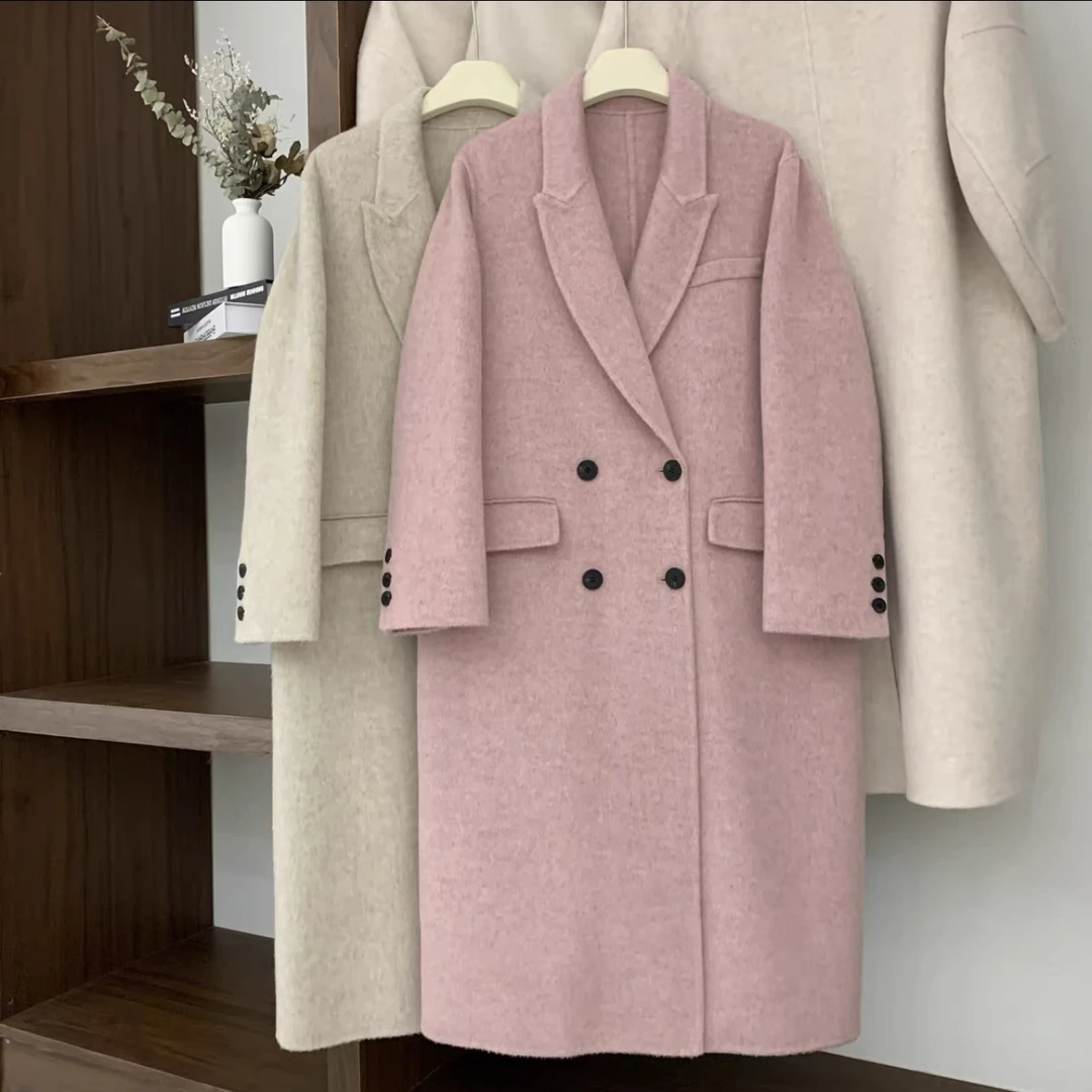 (01-60)长款大衣外套女春秋新款高级感韩系超好看休闲流行大衣