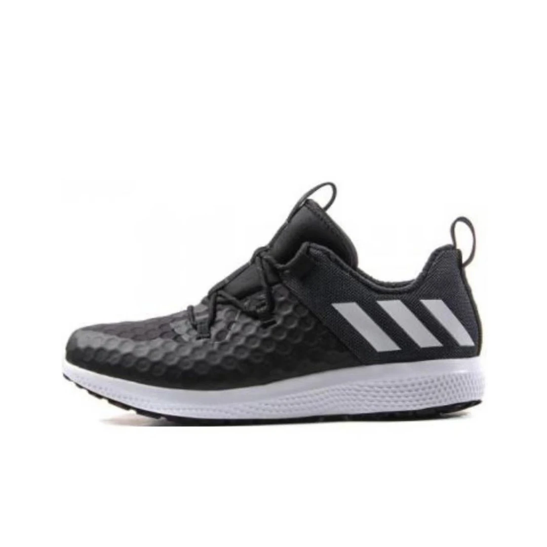 Adidas  潮流运动防滑耐磨 低帮 休闲跑步鞋 男款 黑色BA8674