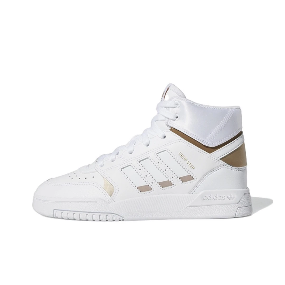 Adidas/阿迪达斯DROP STEP三叶草高帮女子运动耐磨休闲鞋 EF7155
