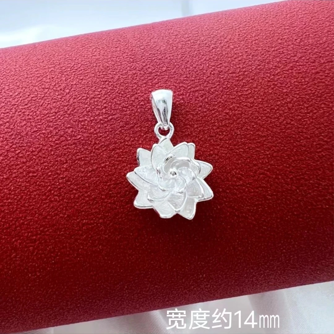 吊坠足银 【莲花吊坠】气质时尚