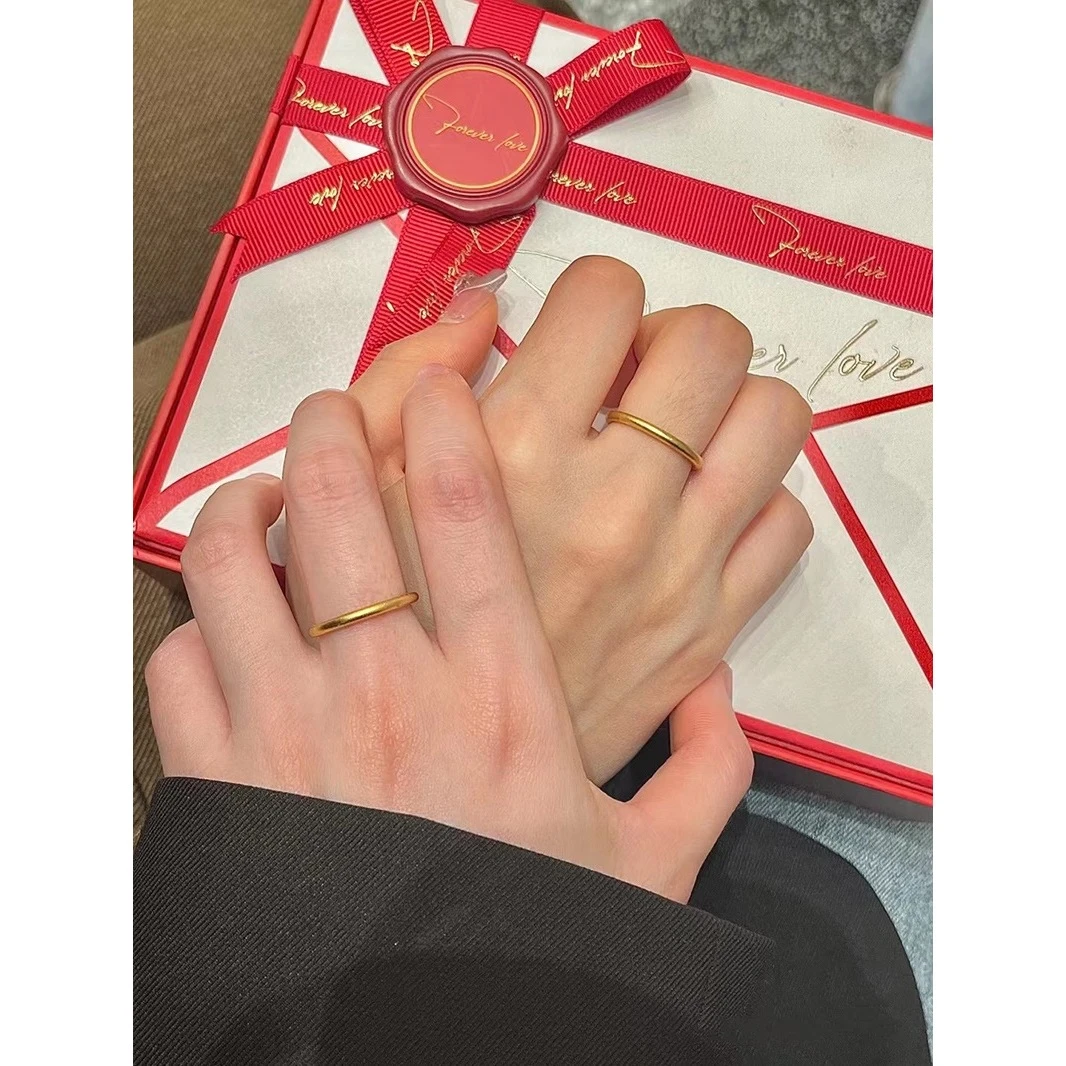 合金戒指 女士素圈戒指