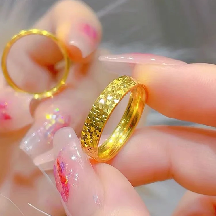 合金戒指 碎碎冰闭口戒指