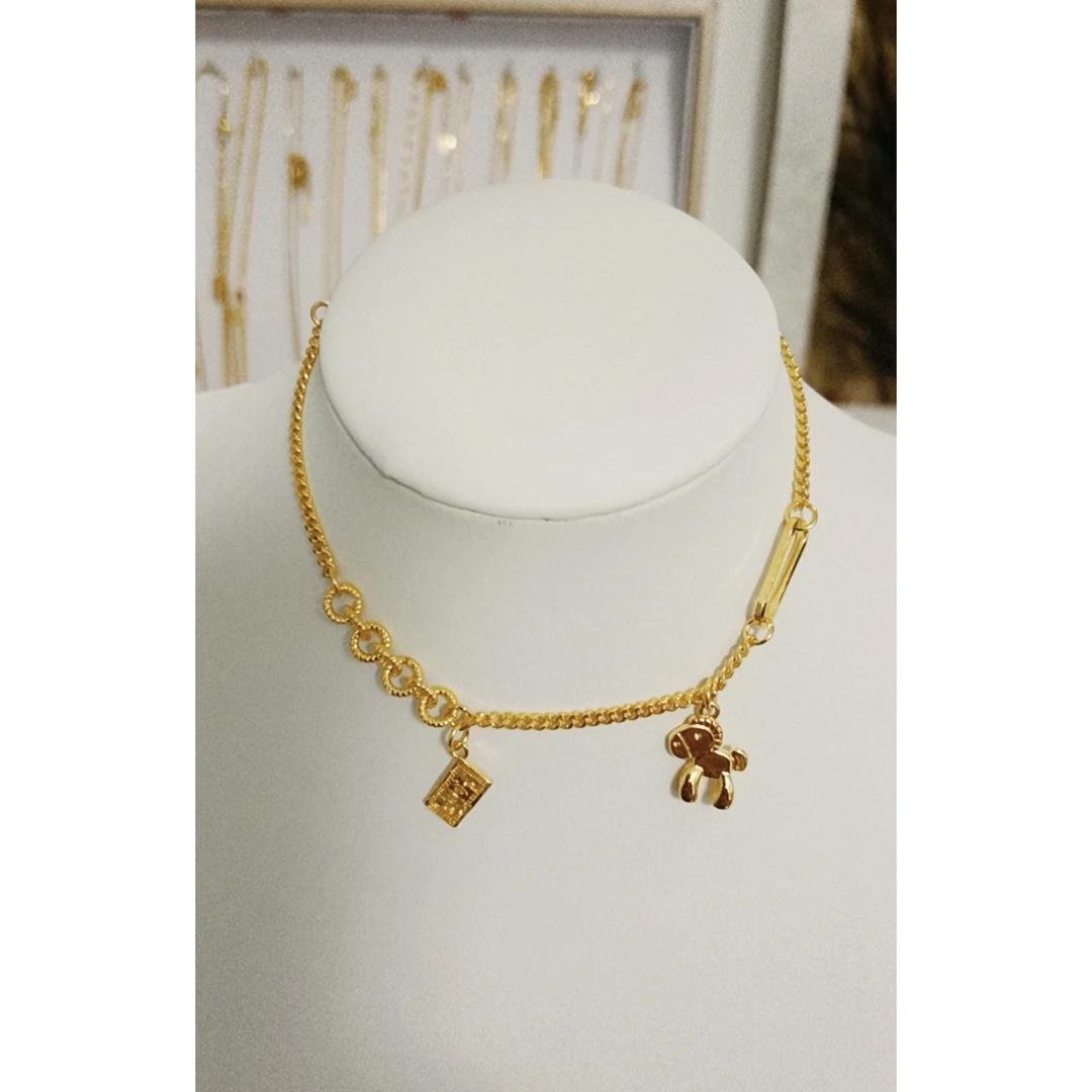 合金脚链 马上有米手链