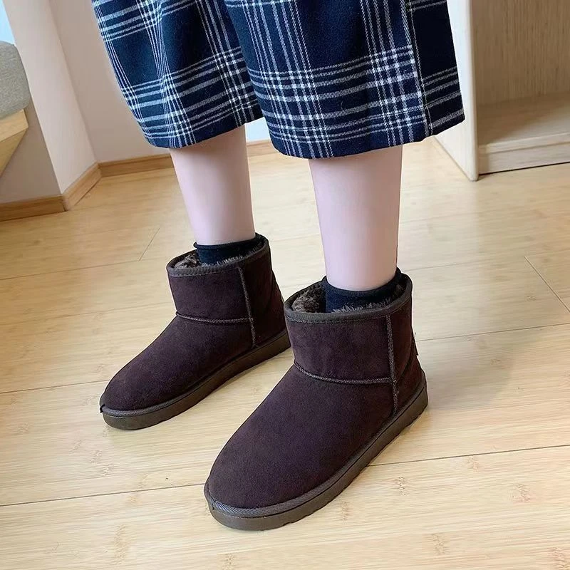 5854-1 （127）真皮牛皮雪地靴