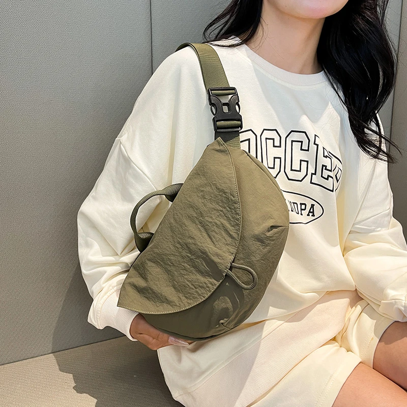 lu家同款男女同款休闲运动斜跨单肩包手提磁吸骑行包胸包百搭腰包