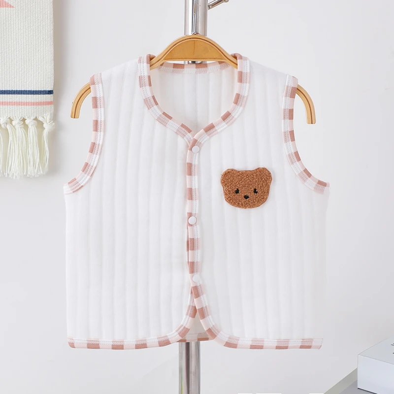 婴儿马甲秋冬纯棉外穿洋气宝宝春秋小背心男女童上衣冬季加厚坎肩