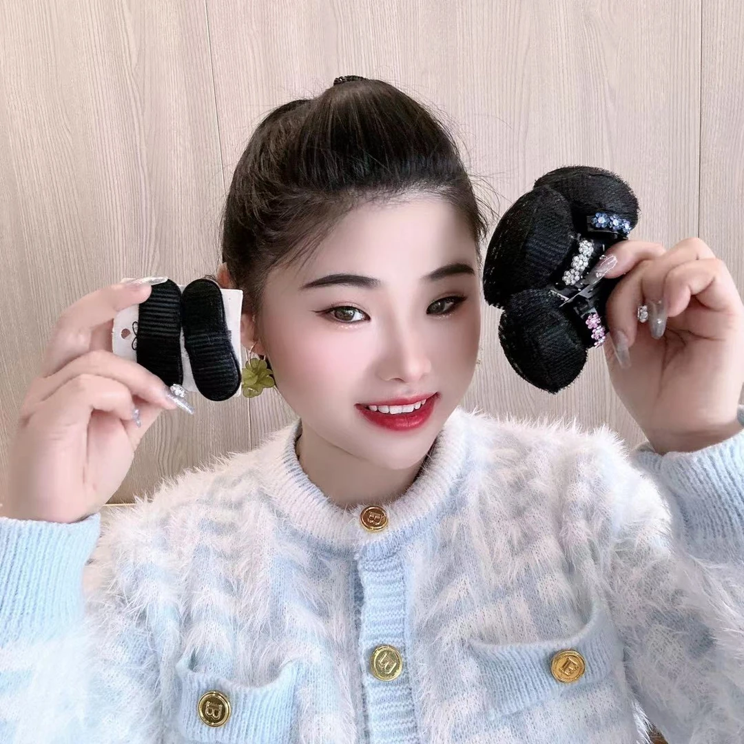 2024新款小花蓬发垫增高炉顶发量蓬松炉顶显气质