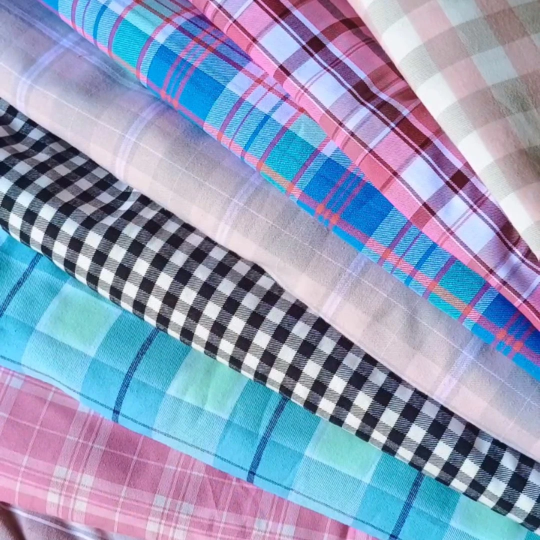纯棉格子布全棉布料  厂家直销  批发零售