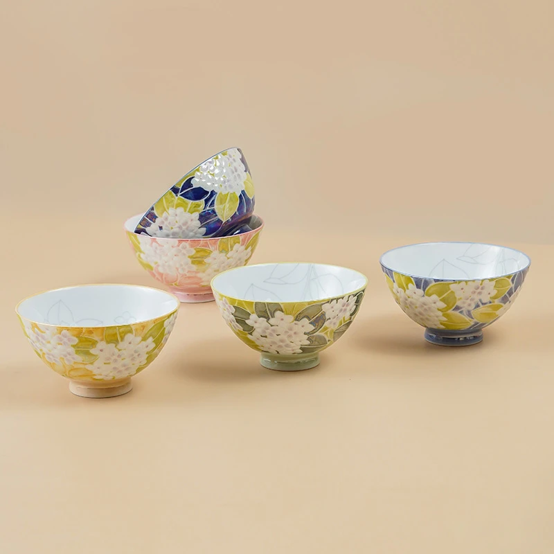 美浓烧日本进口陶瓷小碗新款精致好看餐具高颜值碗具微波炉专用碗