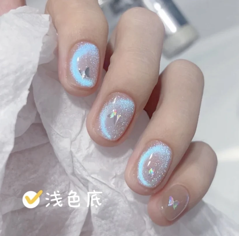 【蓝眼泪】猫眼纯手工穿戴甲